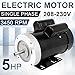 5HP Electric Motor 3450RPM General Purpose Single Phase Motor 208-230V 56C Frame 5/8