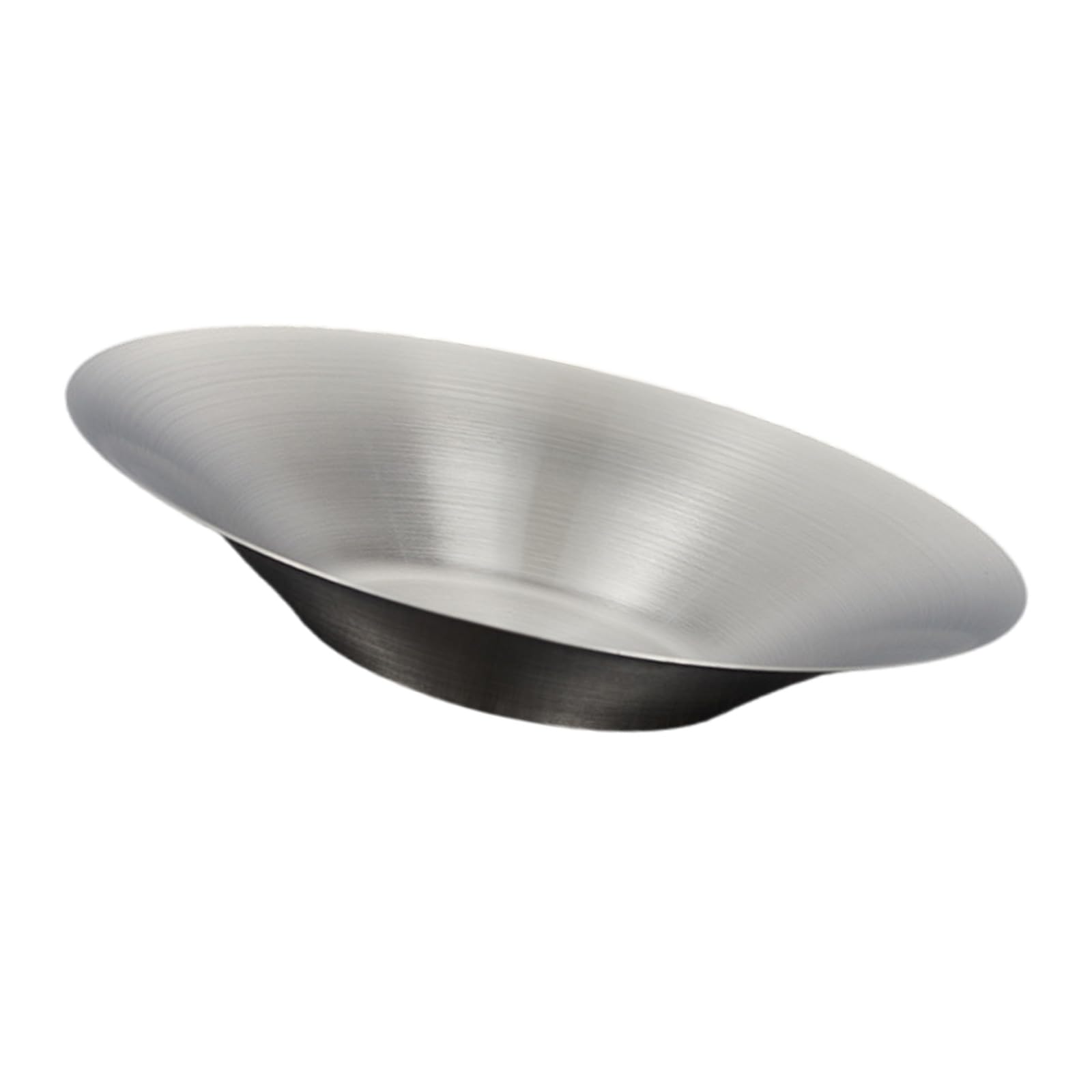 Xjdzineq Stainless Steel 27Cm Round Fruit Salad Serving Bowl Snacks Modern Korean Home Essential Rustproof Contemporary Salad Bowl Family Gathering