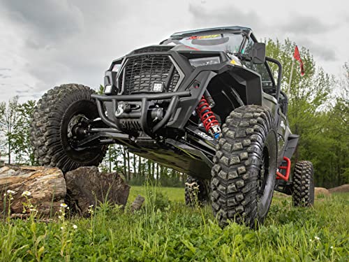 Paragolpes delantero con winch SuperATV 3500 lb para Polaris RZR miniatura 7