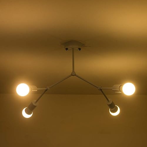 Multi Heads Ceiling Lights Led Ceiling Lamp Retro Industrial Personality Lamparas Compatible with Living Room Lights,Chandelier Lighting