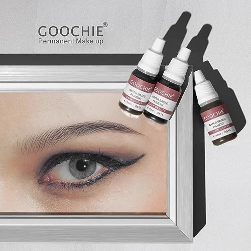 Goochie Superior Semi Organic Liquid Water Based Micro Pigment EU Standard Machine Permanent Makeup Pigment 10ml Lip Pigment Oppy Red - G518 - Image 7