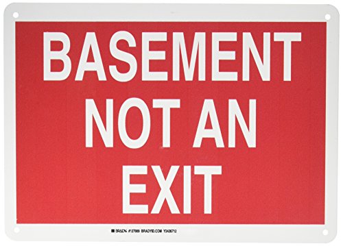 Panneau de signalisation Brady 127089 pour éviter les erreurs de sous-sol