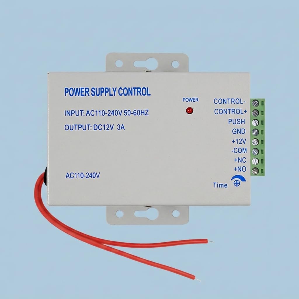 RFID-Tastatur-Zugangskontroll-Set mit 180 kg Magnetschloss | Zinklegierung Indoor Outdoor Exit Button 10 Schlüsselanhänger 12V 3A Netzteil RFID Türzugang Tastatur für Zuhause, Büro, Tor