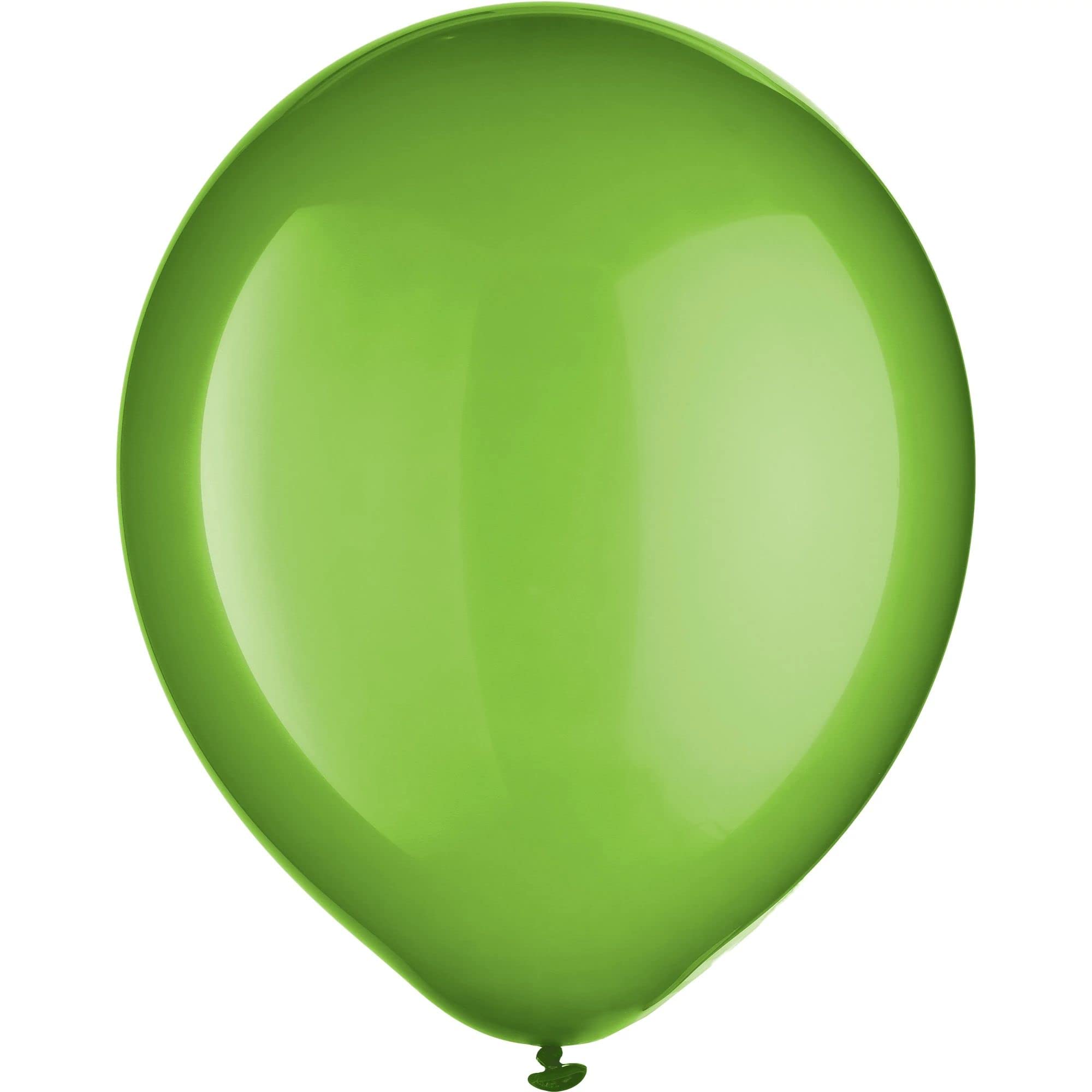 Amscan Plain Latex Balloons | Kiwi Green | Pack of 20 | Party Decor