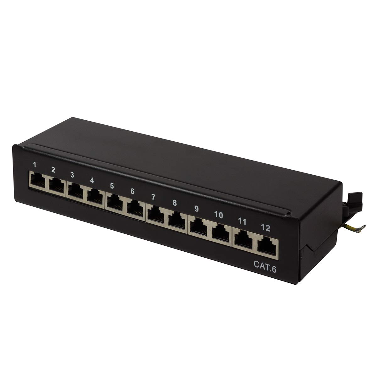 LogiLink Professional Patch Panels, Table/Wall/Desktop, STP (Shielded) black 12-Port