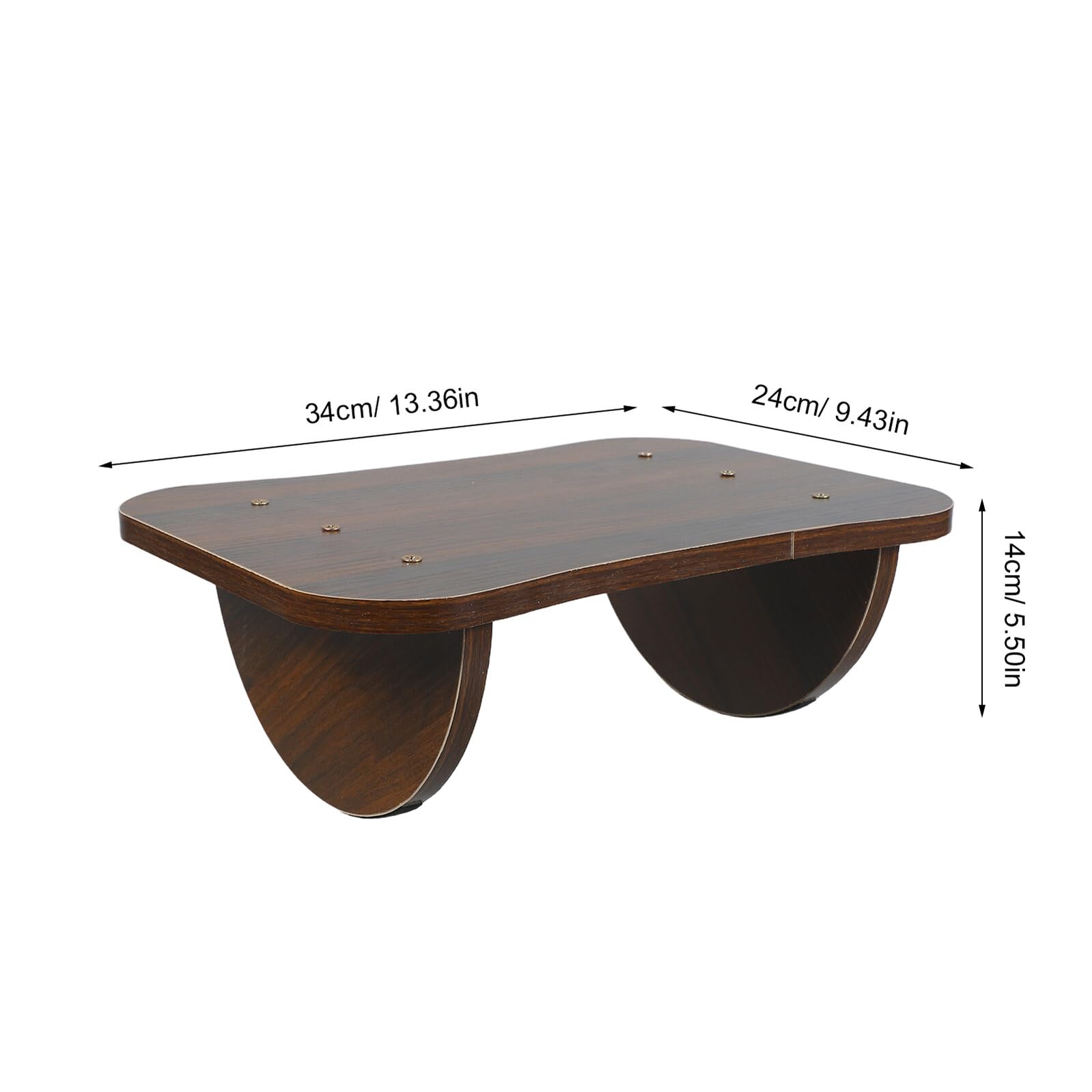 Poggiapiedi da Scrivania in Legno Design Salvaspazio e Regolazione Altezza, Rettangolare Moderno per Uso Sotto Scrivania in Ufficio e Gaming
