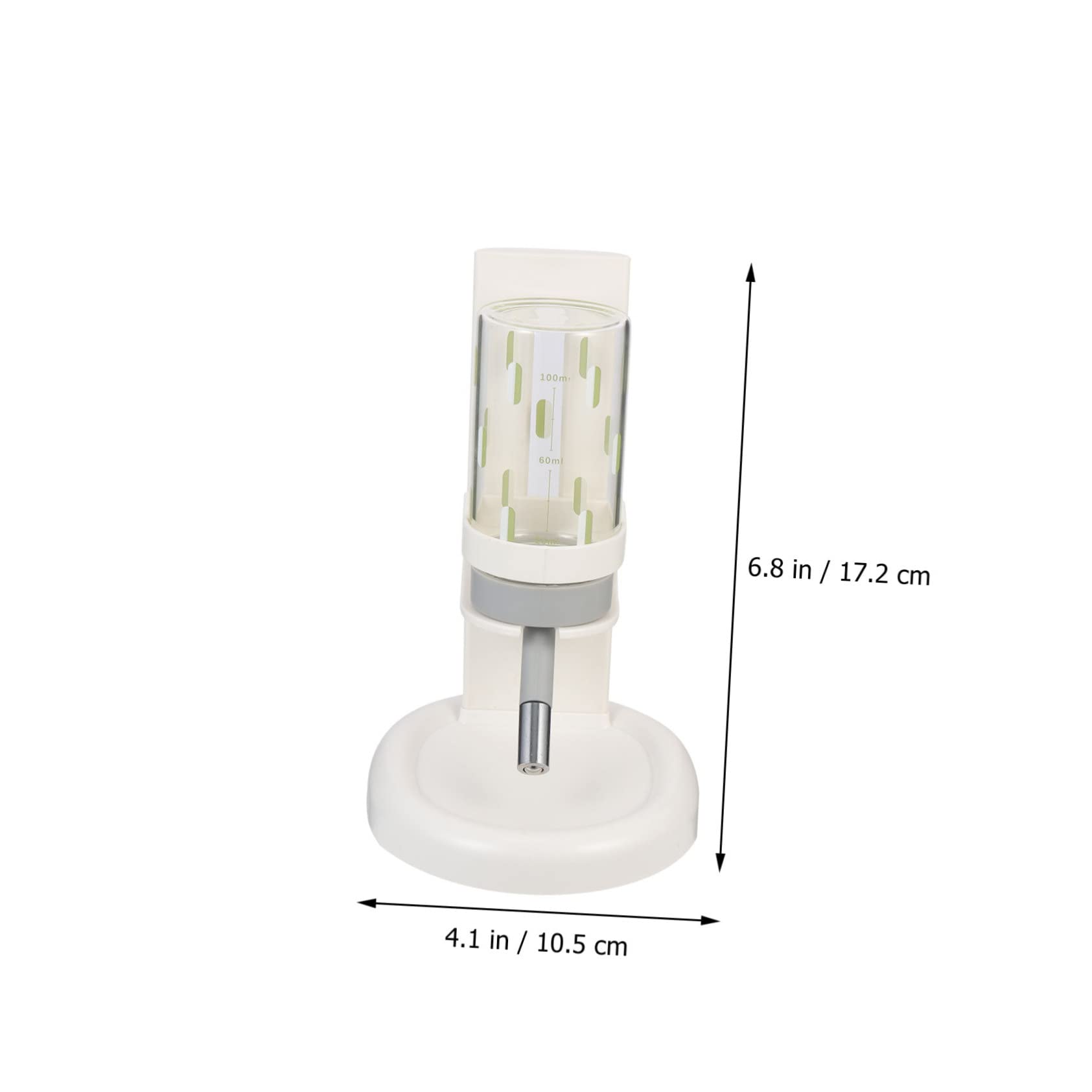 Wasserspender Wasserstandsanzeige Abs Hamster und Verstellbarer aus Glas Design mit Transparentem Einfacher für Haushaltskleintiere und Haustierkäfige