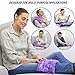 Nature Creation Back Heating Pad Microwavable - Flexible & Easy to Use Hot/Cold Pack for Back Pain Relief, Neck Pain, Body Aches and Stiffness - Perfect for Cold Weather - 1 Pack Purple Flowers