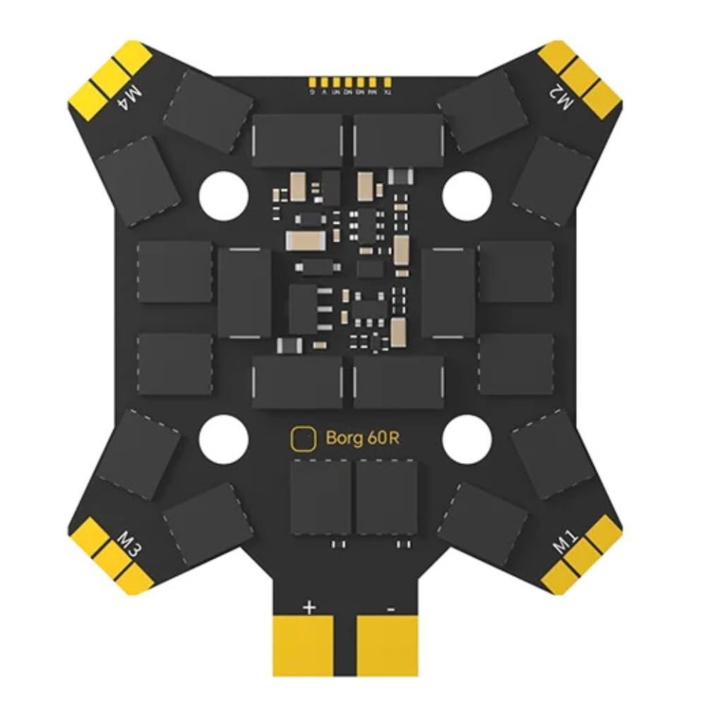 Borg 60R 3-8S 4-w-1 ESC z otworami montażowymi 20 x 20 mm pasuje do części wyścigowych FPV