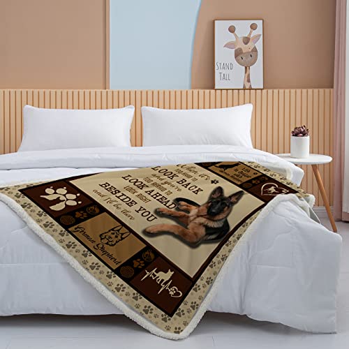 Bedmust German Shepard Throw Blanket Paw Blanket For Dogs Super Soft Cozy Pet Dog Blanket German Shorthair Pointer Blanket Gift For Dog Lover (80X60 Inches) #TOP2