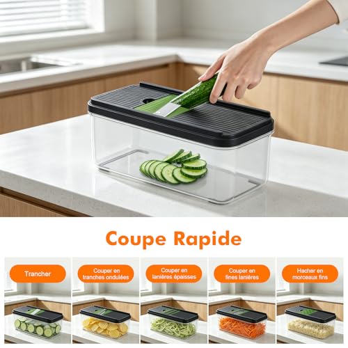 Coupe-Légumes 8 en 1 7 lames inox M524-7 Ibergrif – Image 3