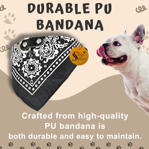 Image of Sage Square Stylish Dog Collar Scarf - Adjustable, Comfortable, Fashionable Accessory for Pets, Soft & Durable Fabric, Dog Breeds, Ideal for Daily Use, Special Occasions (Random)