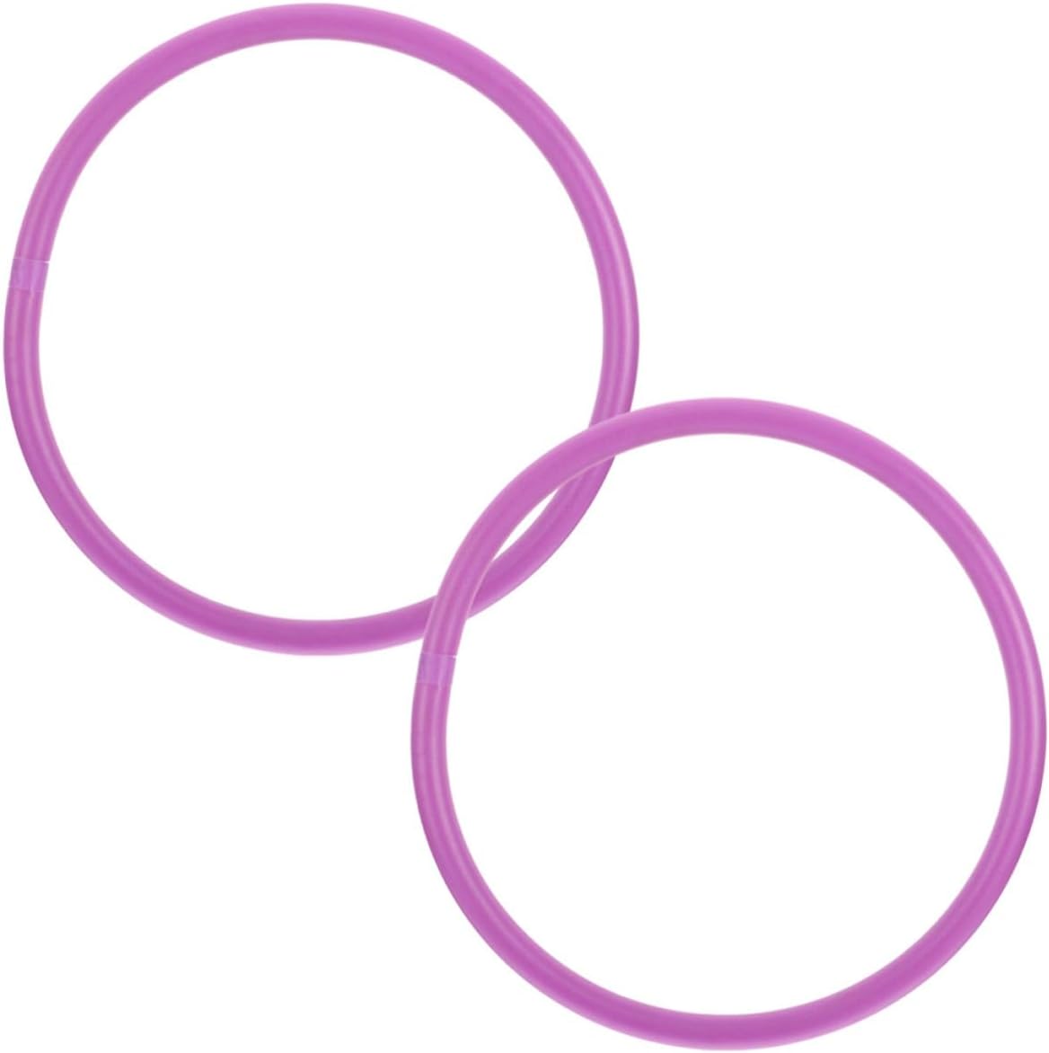 2pcs Weighted Arm Hoop Exercise Equipment Purple Pe for Home Office | Comfortable Arm Massage Feel, Adult Workout Use, Compact Gym Supply for Upper Body Training