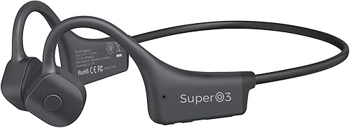 YouthWhisper Auriculares de conducción ósea  Auriculares Bluetooth 5.2 de oreja abierta IP67 impermeables con micrófono de cancelación de ruido