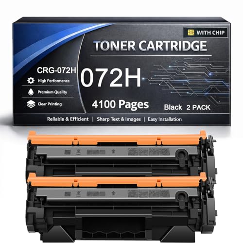 Toner 072H Canon noir compatible pack double pour le télétravail sur ImageClass MF287dw