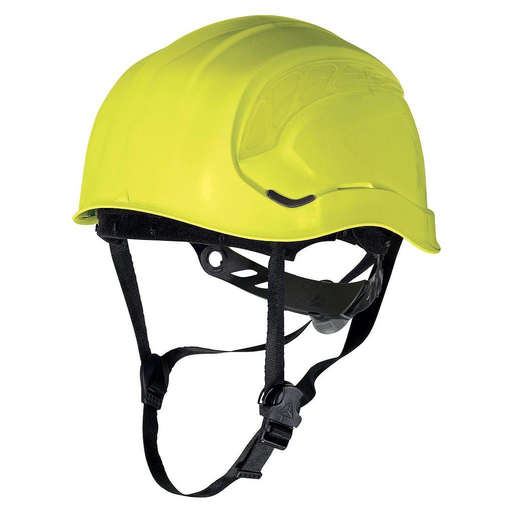 Deltaplus GRAPEJAFL Bauhelm - Bergsteigerhelm-Stil, Gelb, Größe Einstellbar