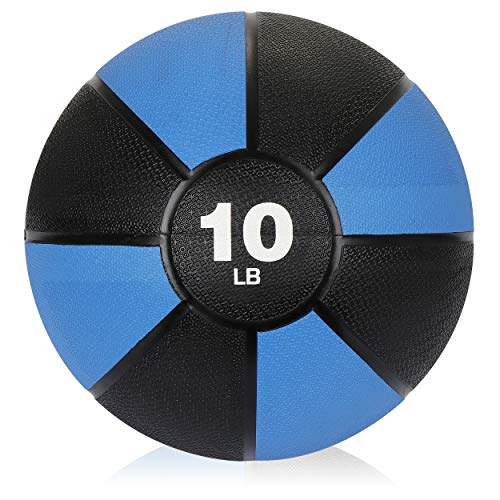 LEMY Medicine Ball Exercise Weighted Fitness Ball Non-Slip Grip for Core Strength, Workouts Exercise Balance Training, Coordination Fitness