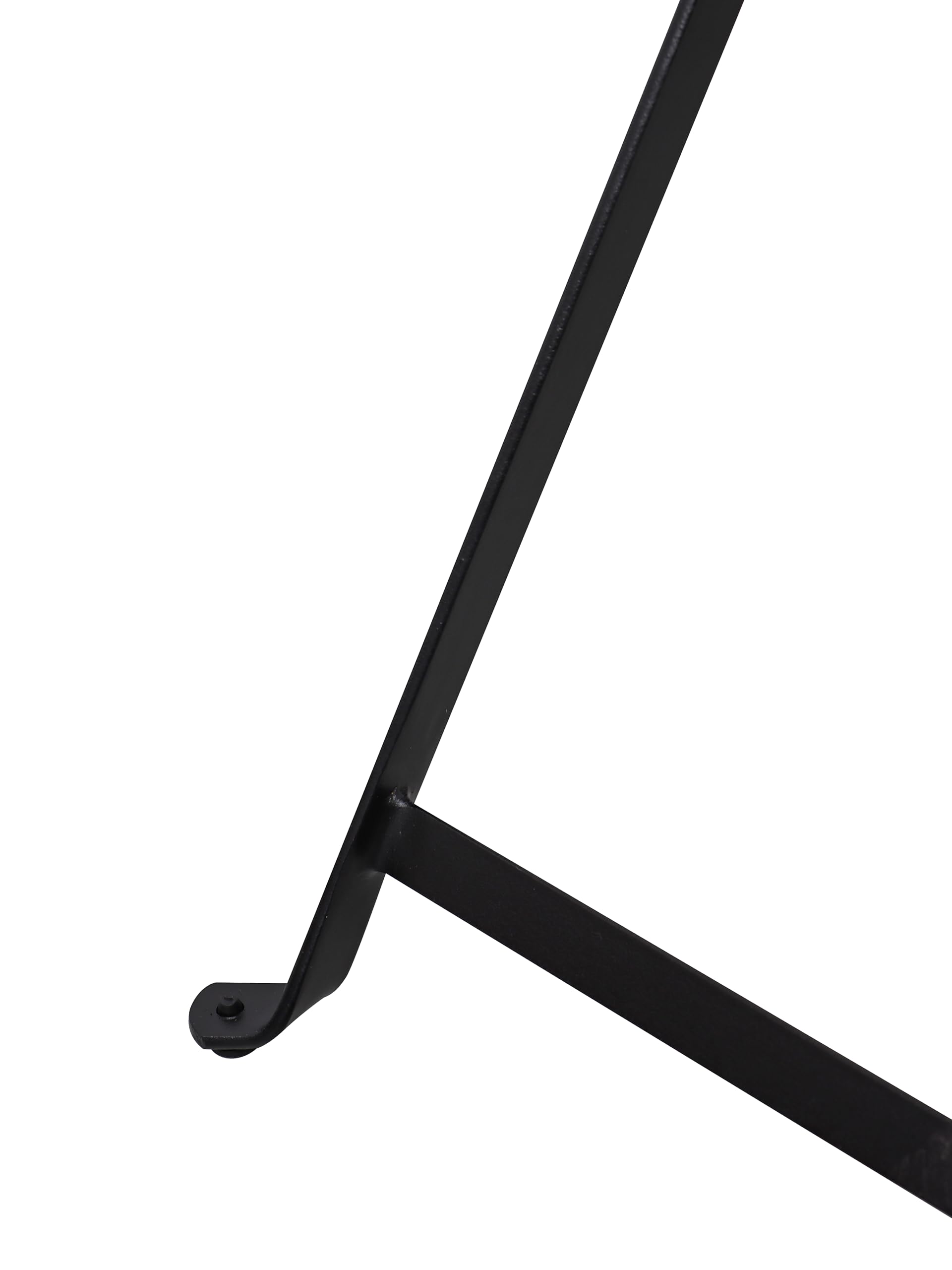 aro Table de bistrot Pliante, Acier, 50 x 70 cm, Rectangulaire, Noire