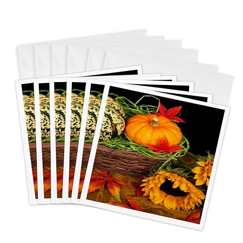 Cartes de voeux citrouille et squash 3drose GC 36757, le lot idéal pour accompagner vos cadeaux