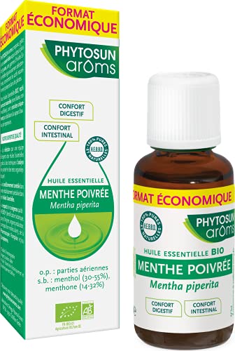 Phytosun Aromas – Aceite Esencial De Menta Piñata Orgánica – 100% Puro Y Natural – Contribuye A La Comodidad Digestiva E Intestinal – 30 Ml