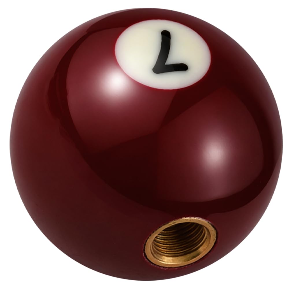 Temzzer Ball Gear Knob Stick Shift Resin Transmisson Shift Lever Knob for Most Manual Automotive Vehicles (Brown 7)