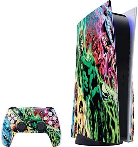 Skinit Decal Gaming Skin Compatible with PS5 Bundle - Officially Licensed DC Comics Green Lantern Blackest Night: Tales of The Corps 1 Cover Design