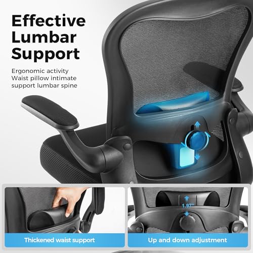 Chaise de bureau ergonomique contre le mal de dos support réglable