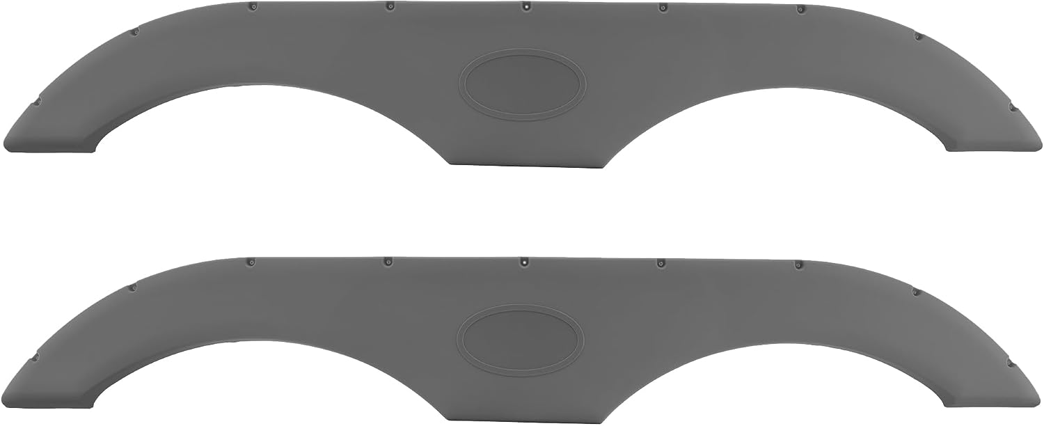 Tough Grade 69.5" x 10.75" RV Tandem Fender Skirt | UV Protection | Can Be Painted | Made in The USA (Gray, 2)
