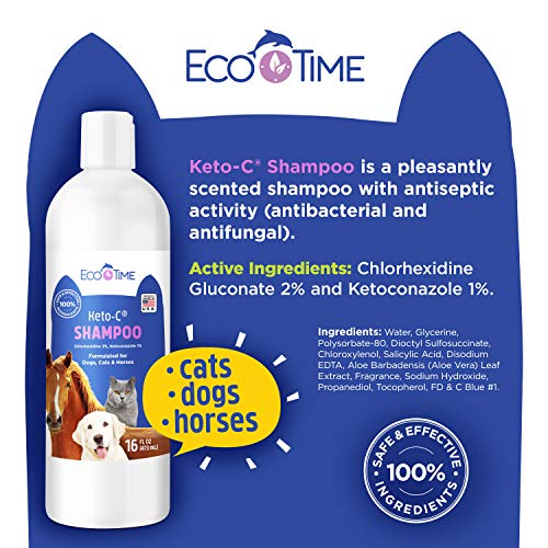 EcoTime Medicated Dog & Cat Shampoo Antifungal Antibacterial with
