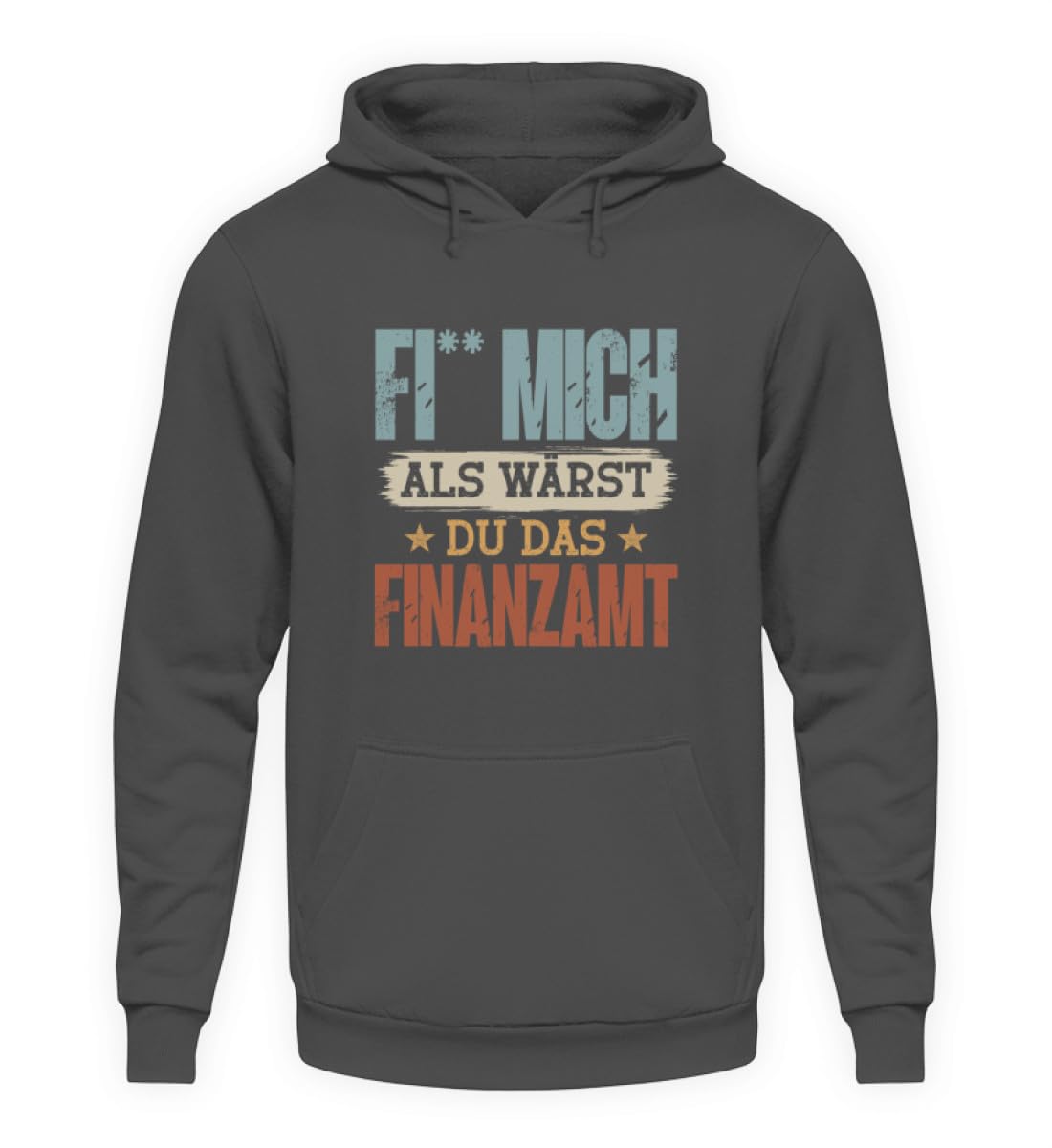 Sweat à capuche confortable gris acier imprimé drôle S - 3