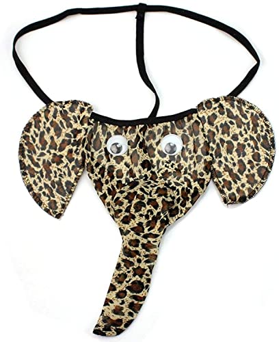 Men's Elephant Underwear Pouch Briefs Long U Bulge Pouch Sexy Low Waist Funny G-String Lover Gift3