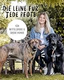 Rudelkönig Führleine Emma 2,30m - Verstellbare Hundeleine für mittelgroße & große Hunde - Elegante Tauleine in schwarz