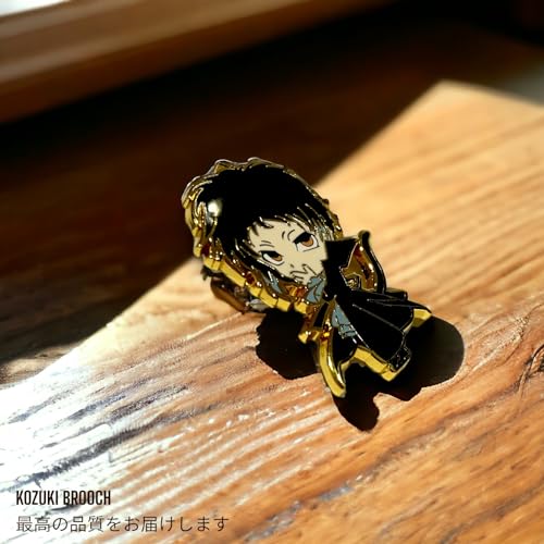 Image of Bungo Stray Dogs Enamel Pins - Osamu Dazai Pin & Manga Keychain Merch - Hard Enamel Figure Pin