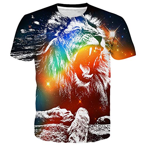 Syaimn Classic T-Shirt Homme haut basique col rond mode masculine uni