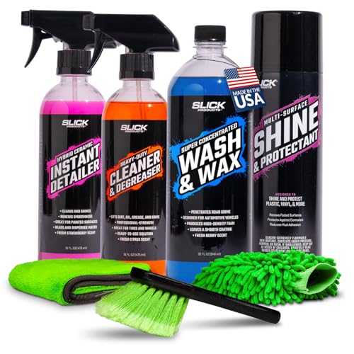 Image of Slick Products Boat & Jet Ski Complete Wash Kit - Clean, Shine & Protect