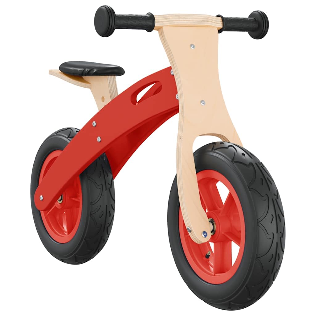 Generico Bicicletta Senza Pedali per Bambini con Pneumatici Aria Rossa