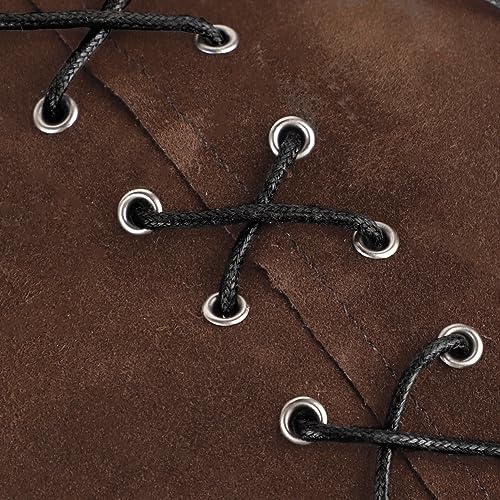 XINCHI Stiefelüberzieher Herren Damen Mittelalter Stiefel Gamaschen Pirate Stiefelstulpen Kunstleder Stiefelstulpen Retro Renaissance Beinwickel Steampunk Kostümzubehör Karneval Halloween