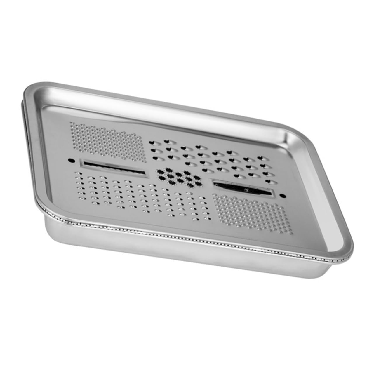 FUNOMOCYA Crank Cheese Grater Set Stainless Steel Chopping Plate Kitchen Grater Chopping Board Easy Cle
