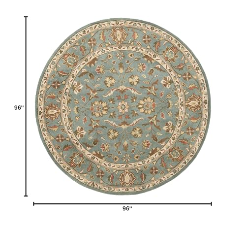 Tapete redondo tradicional SAFAVIEH Heritage 8' azul miniatura 2