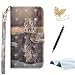 Produktbild TOUCASA Galaxy S8 Handyhülle,Galaxy S8 Hülle, Brieftasche flip PU Leder ledercase Magnet Hülle [3D Oberfläche] Ultra Glatte Berührung für Samsung S8(Tiger Katze)