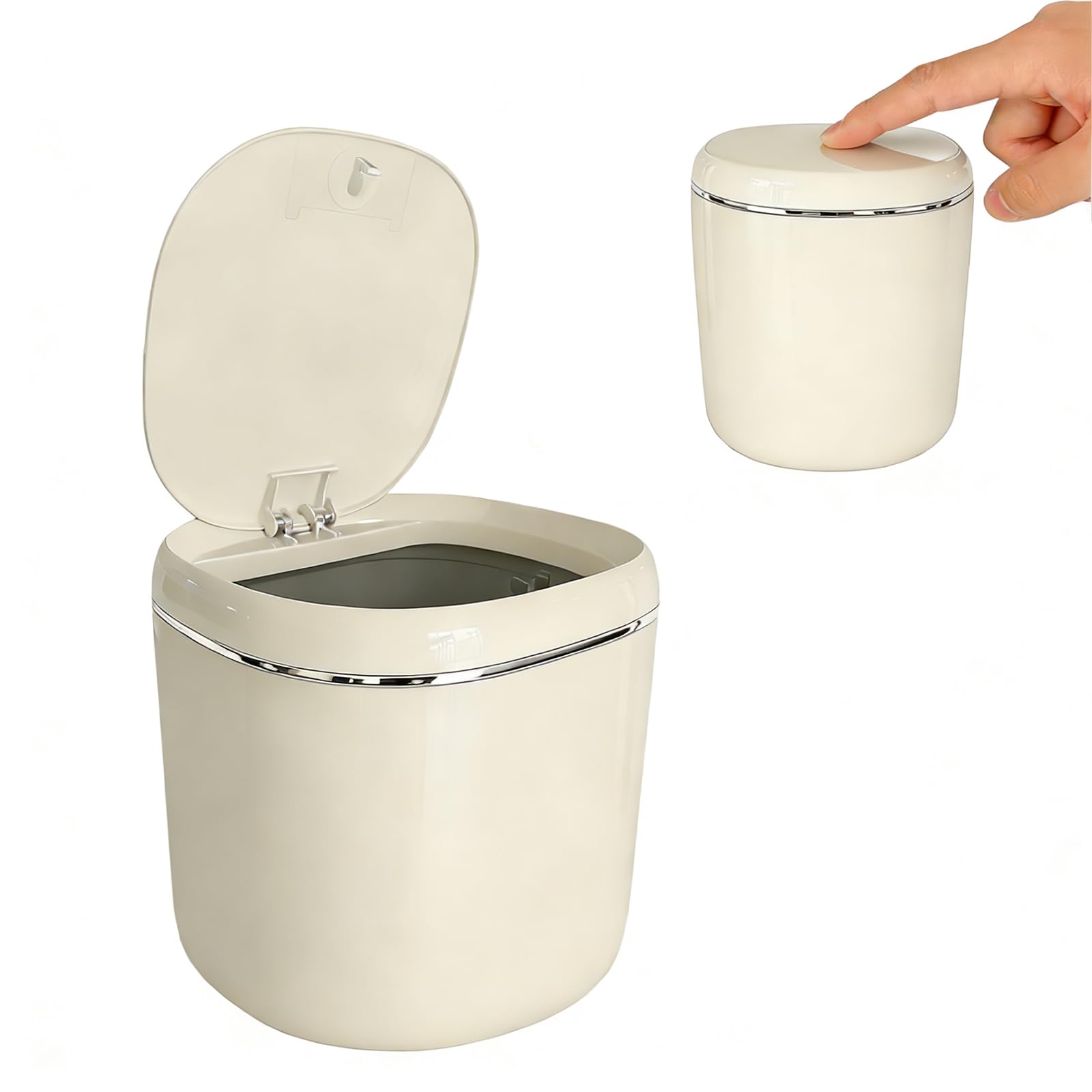 Mini Bidone Della Spazzatura A Forma Di Coniglio – 0,4 Litri Con Coperchio Per Scrivania, Camera E Ufficio – Include 60 Sacchetti, Colore 60