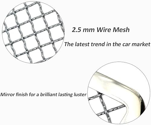 Miniatura 3 de Rejilla de malla se ajusta a Chevy TahoeAvalancheSuburban 2007-2014 Inserto de rejilla de parachoques inferior de acero inoxidable 2008 2009 10 11