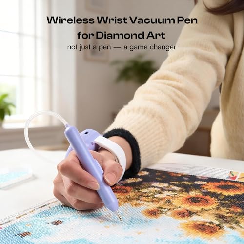 Image of Caydo Electric Diamond Art Pen, Wireless & Wearable & Rechargeable & No Wax Pen, Ultra Quiet Diamond Painting Tools for Kits for Adults, EP5