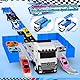 iKidiki Auto Kinderspielzeug ab 2 3 4 5 6 Jahre, Transporter Cars Spielzeug ab 2 3 4 5 6 Jahre LKW Spielzeug Geschenk Junge 2-6 Jahre, 156cm Rennbahn Truck Spielzeugauto mit 8 Rennautos
