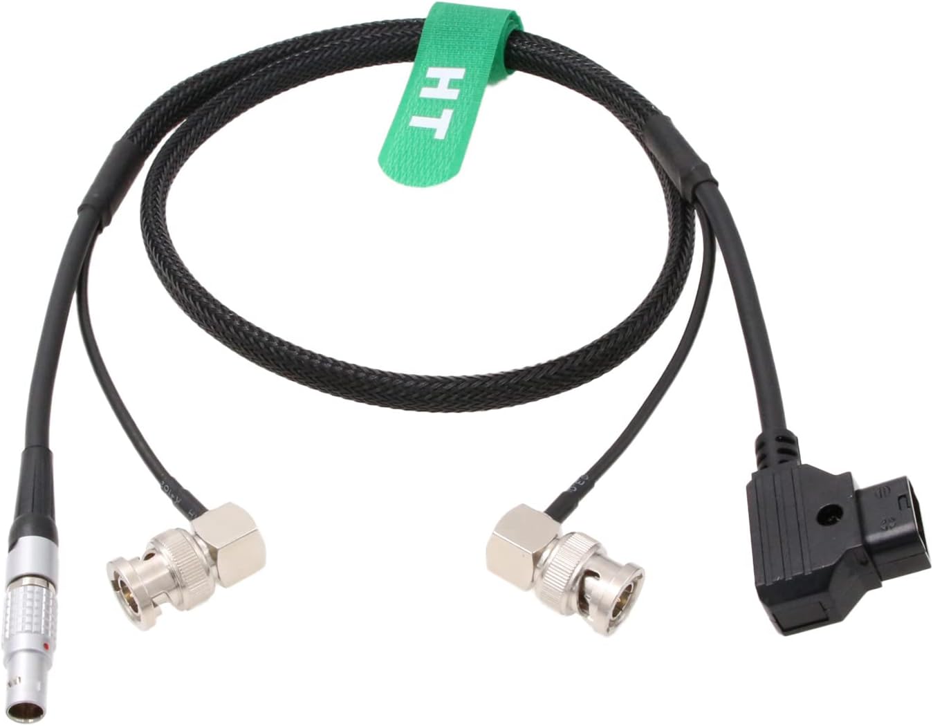 HangTon Y Cable Teradek Bolt Bond Zacuto Gratical Eye Power 3G SDI Video D-tap 0B 2 Pin Straight Right Angle BNC 60cm