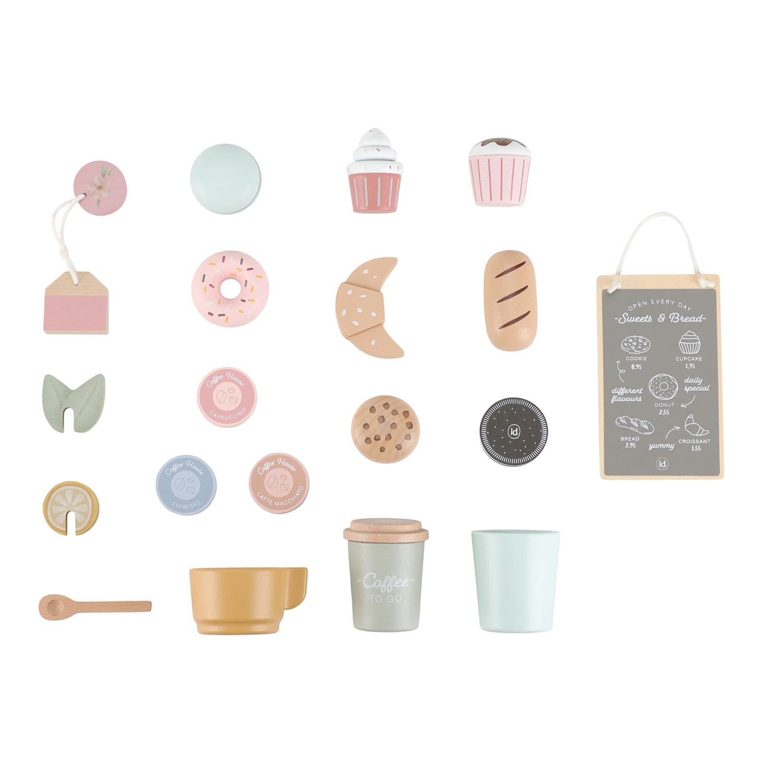 Little Dutch 2508 - Caffè in legno, con accessori, colore: Verde