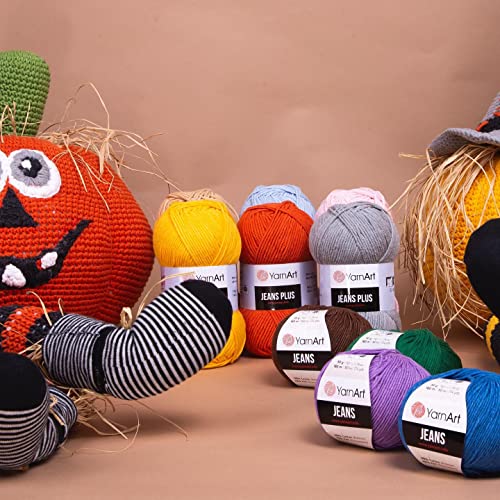 Image of YarnArt J.Plus Cotton Blend Yarn - Knitting & Crochetting Soft Baby Yarn 55% Cotton 45% Acrylic, 100 g (3.5 oz), 160 m (174 yds), Weight : 4, (1 Skein) (69)