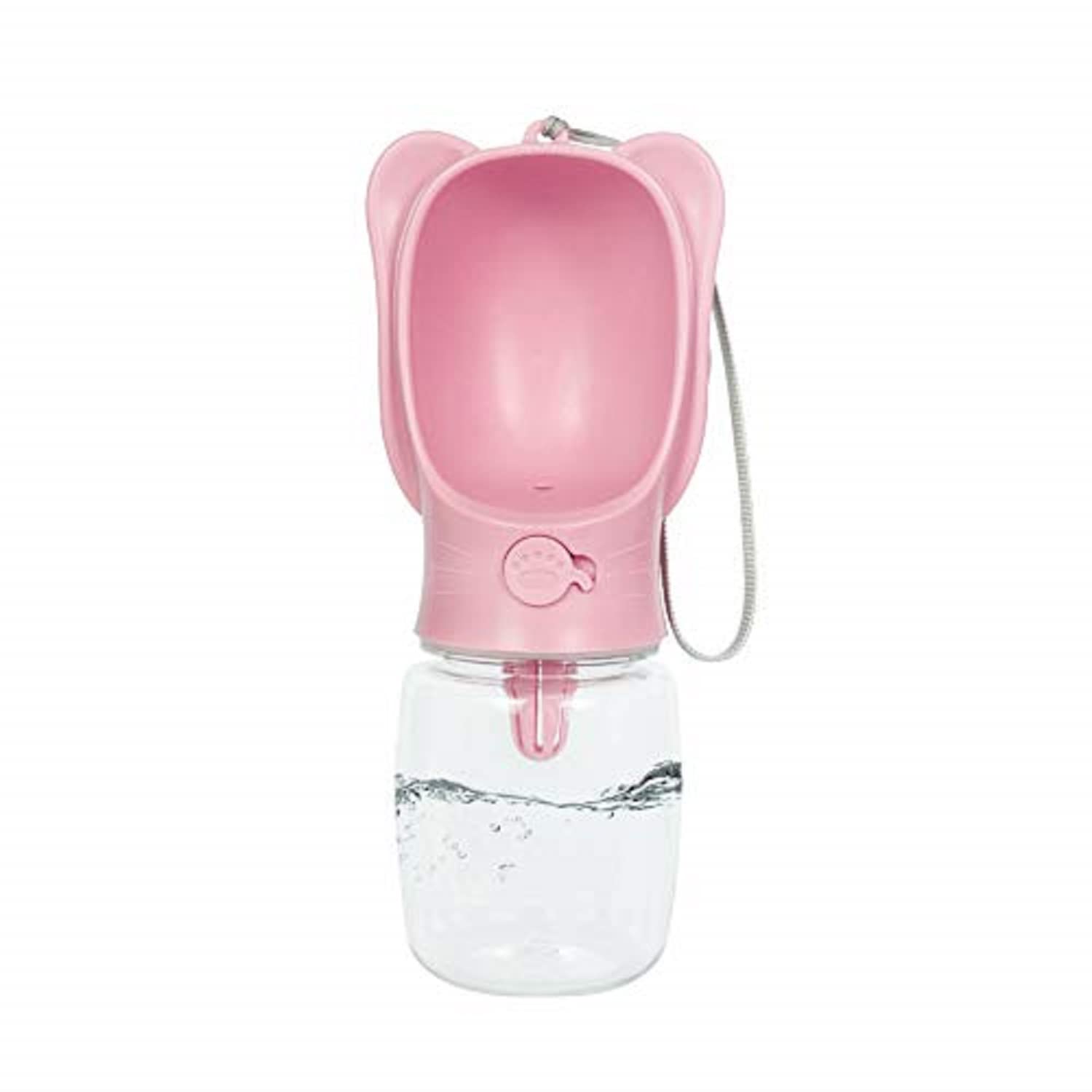 Emily Pets Dog Water Bottle Portable Plastic Pet Water Bottle Leak Proof Dog Cat Water Dispenser Lightweight Dog Travel Water Bottle Bowl for Walking, Hiking, Travel, BPA Free Food Grade(Pink,S-350ml) (B09WNC77JG) Amazon Price History, Amazon Price Tracker