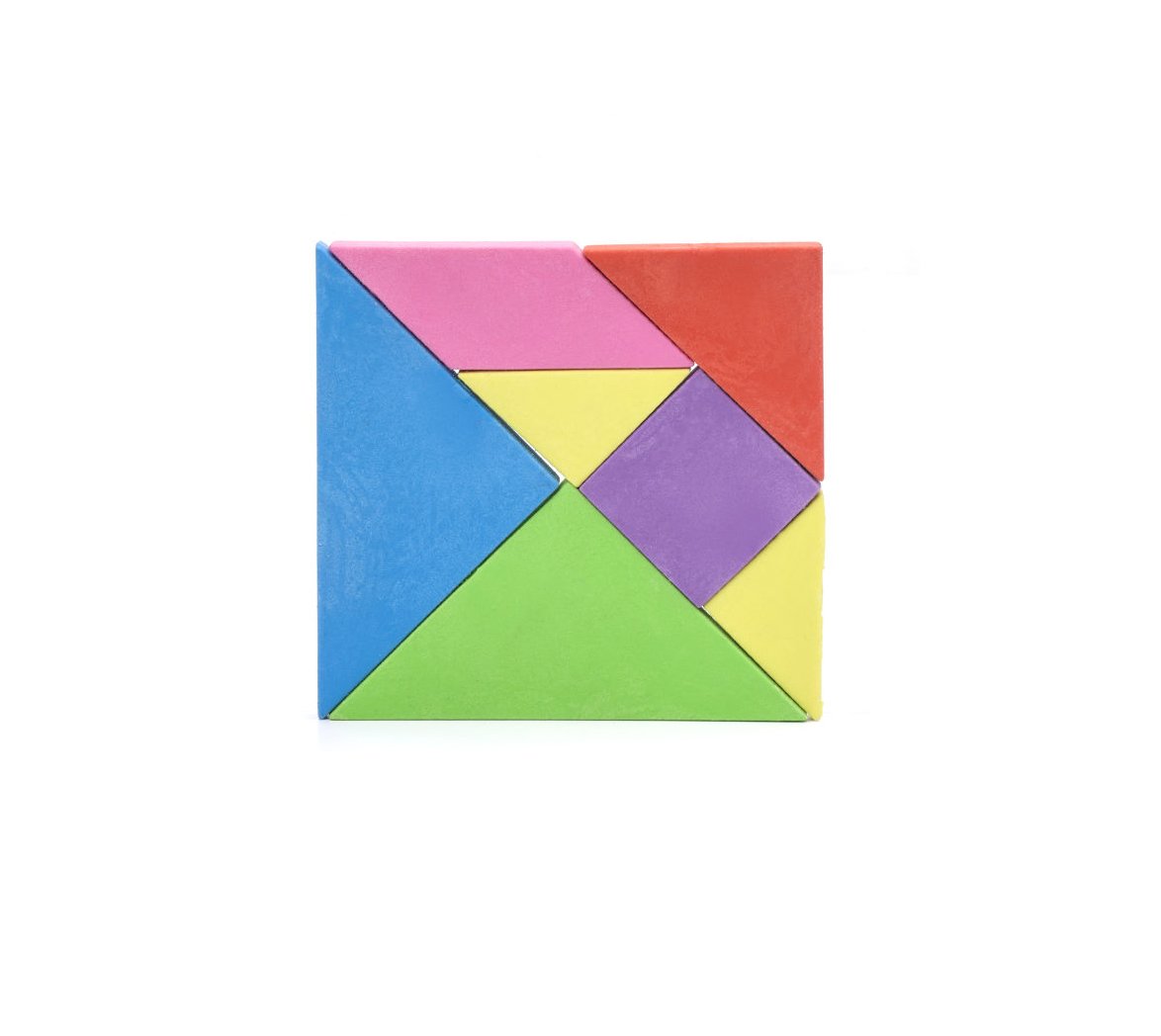 Amazon.com : Kikkerland Tangram Eraser Set (ER55) : Office