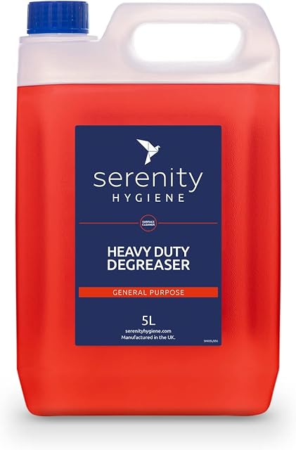 Multi Purpose Concentrated Degreaser - Powerful Grease Removal - Up to 250 Litres from 1 bottle - Use on floors, walls, patio cleaning, engine parts and more - 5 Litre Pack of 1